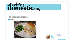 Desktop Screenshot of creativelydomestic.com
